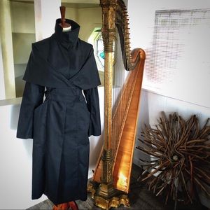 Designer trench coat